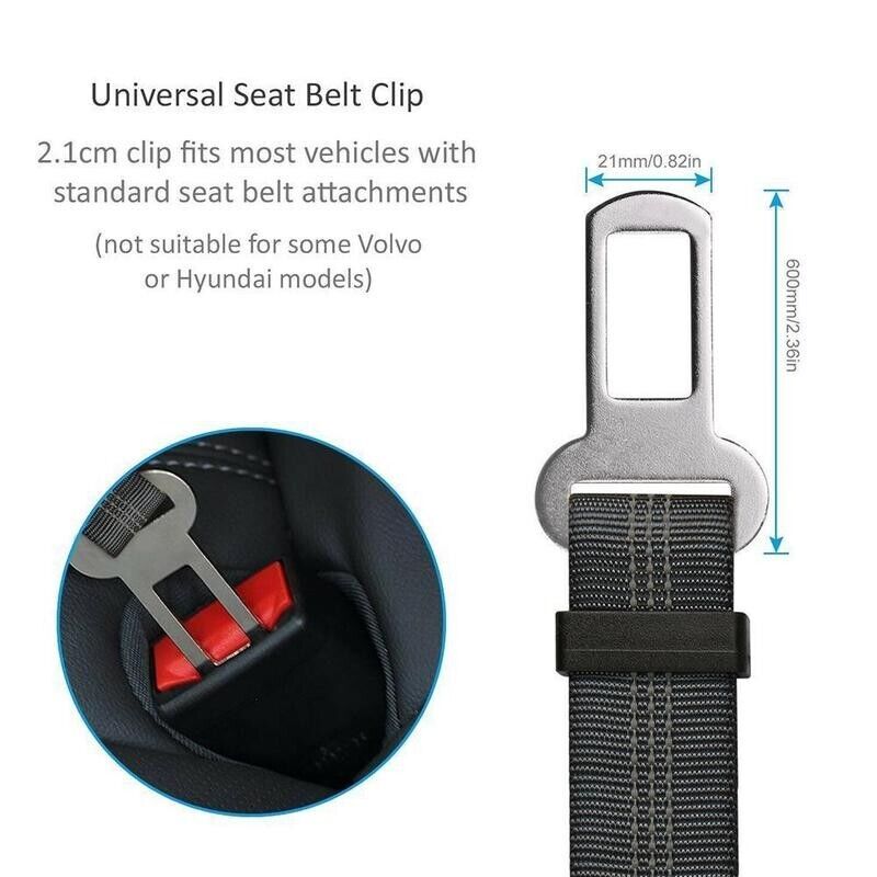 Dog Car Safety Harness | Seat Belt Clip | 2 Pack | Trek Mutz