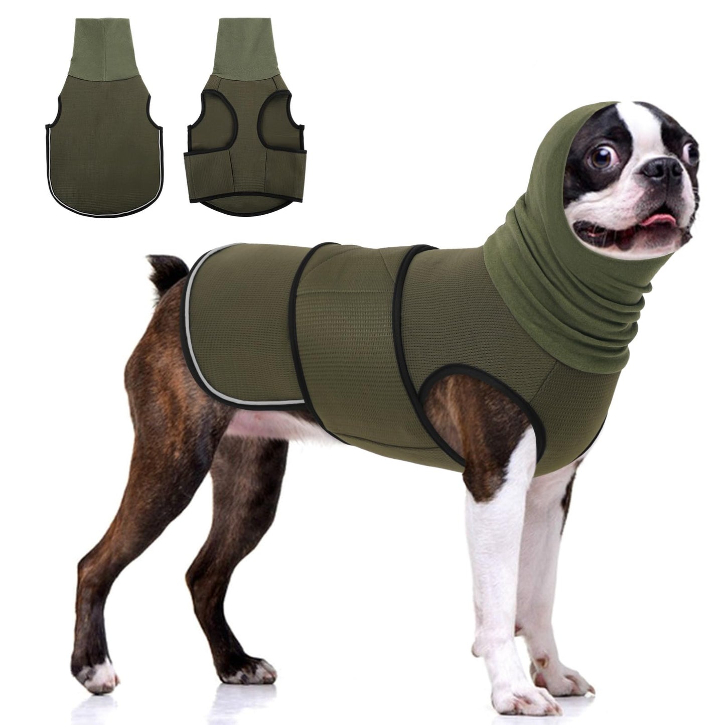 Dog Travel Calming Vest & Ear Wrap | Anxiety Relief | Trek Mutz