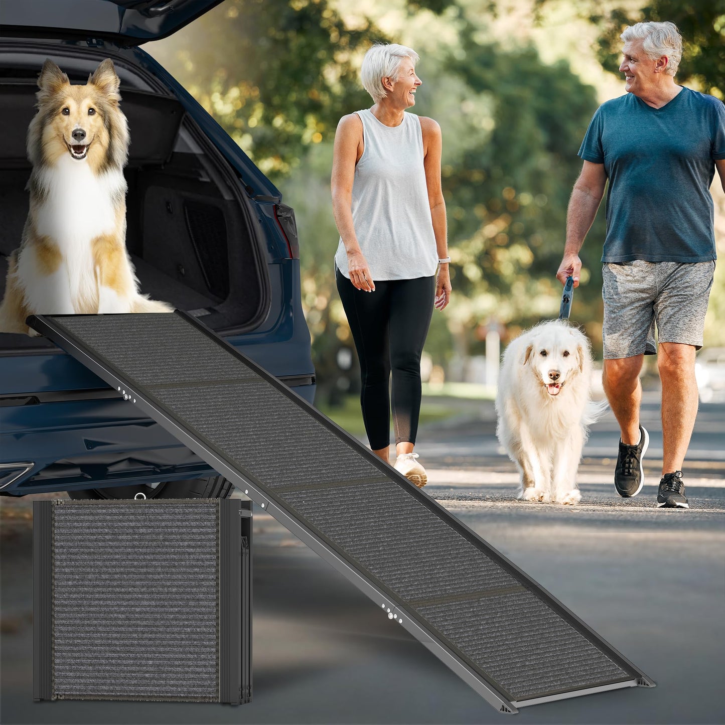 Foldable Dog Ramp for Vans & SUVs | Extra Wide | Trek Mutz
